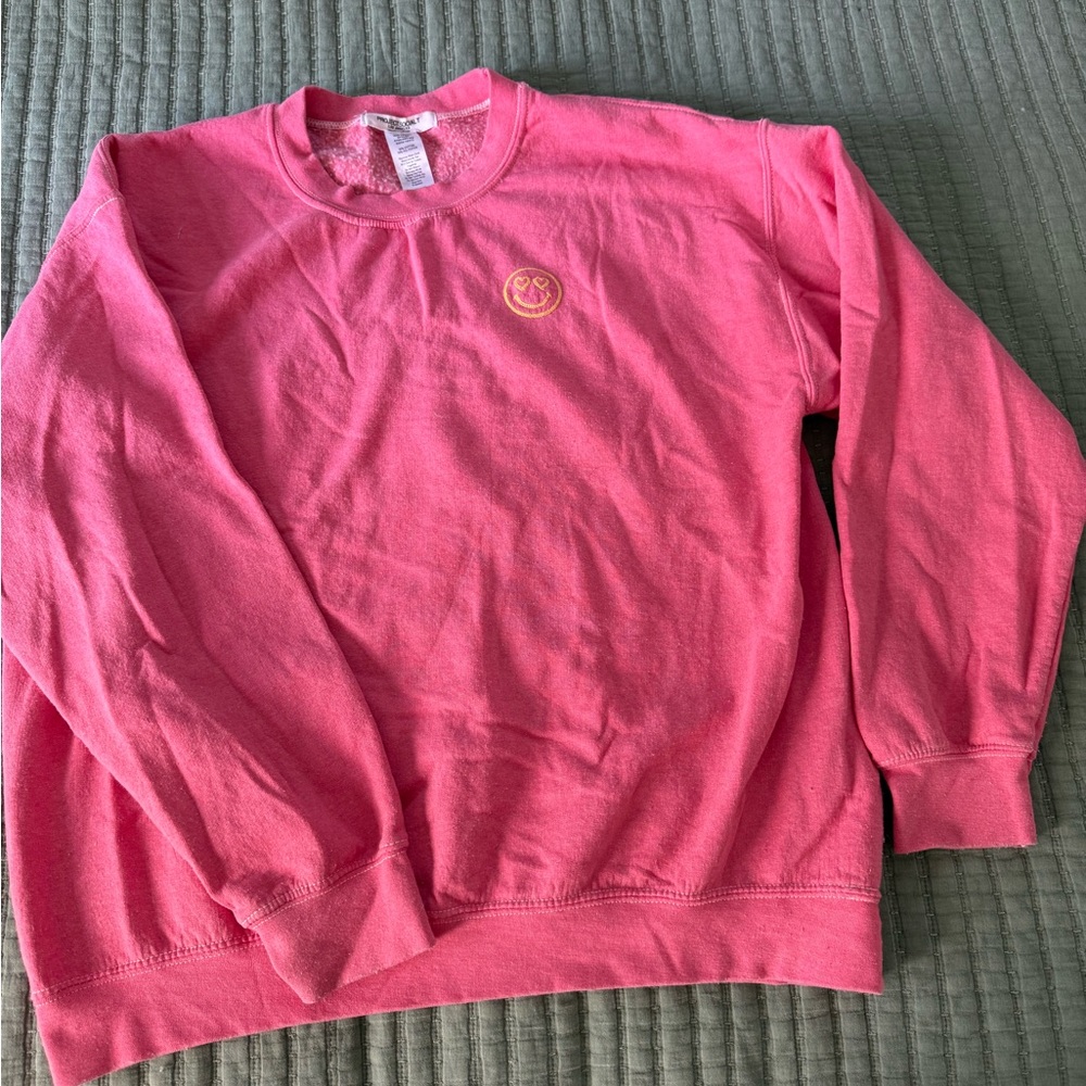 Project Social T Pink Crewneck Sweater Soft Cotton Blend